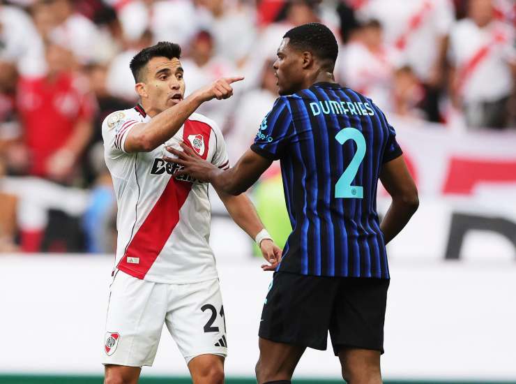 Acuna e Dumfries si scontrano in campo