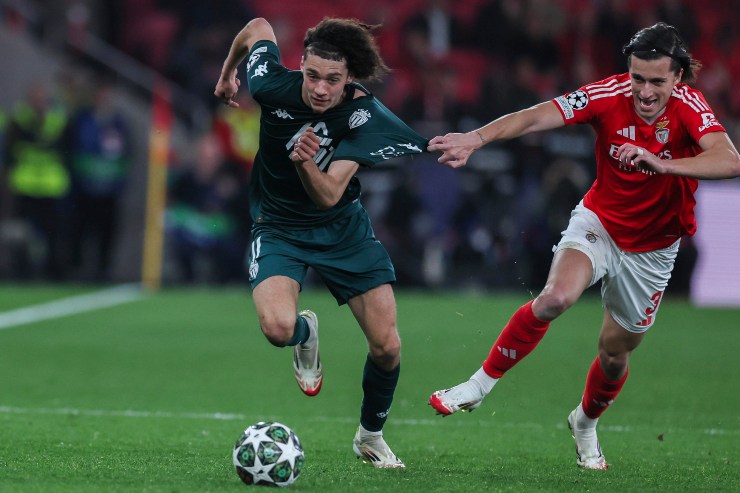 Akliouche in azione con la maglia del Monaco