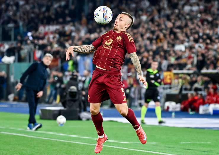 Angeliño in azione con la Roma