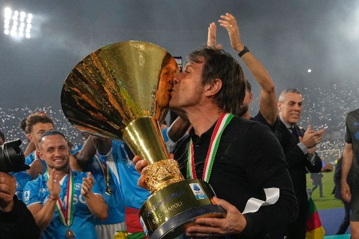 Conte festeggia lo Scudetto
