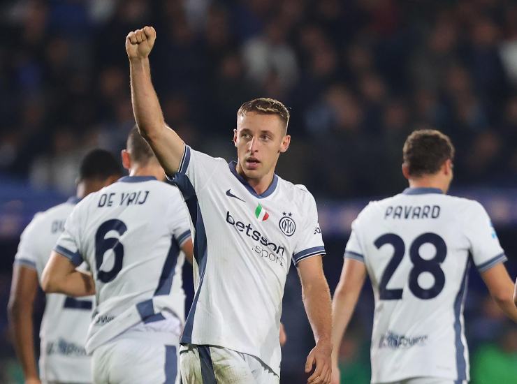 Frattesi esulta dopo un gol