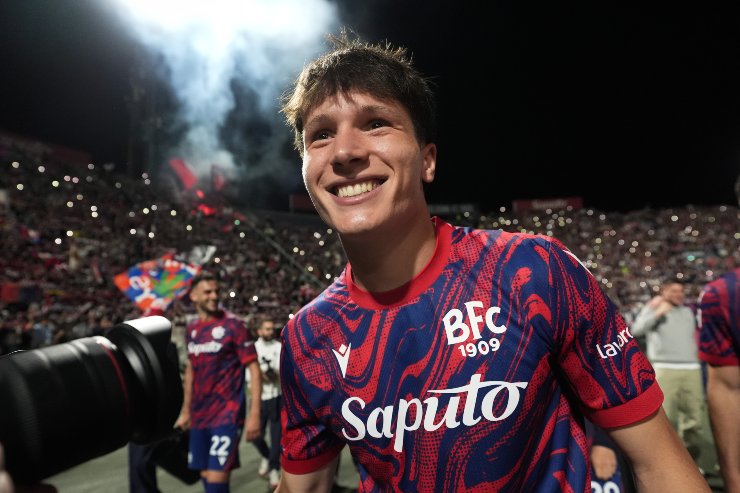 Giovanni Fabbian festeggia la vittoria della Coppa Italia