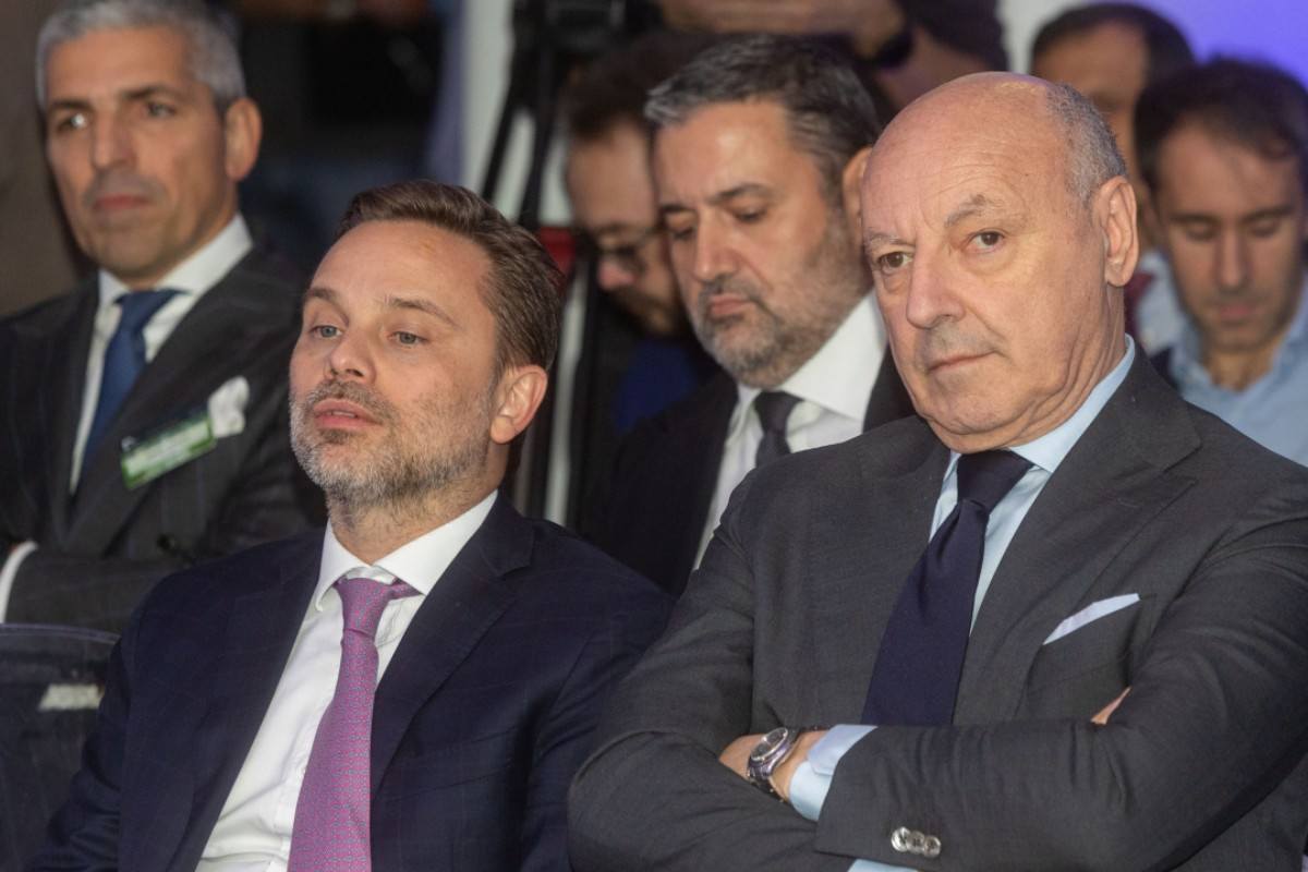 Furlani e Marotta nel corso di un evento