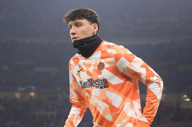 Giacomo Stabile nel riscaldamento