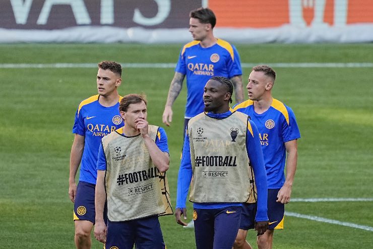 Inter in allenamento
