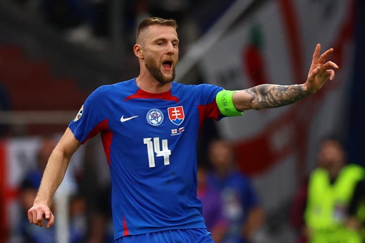Milan Skriniar con la maglia della Slovacchia