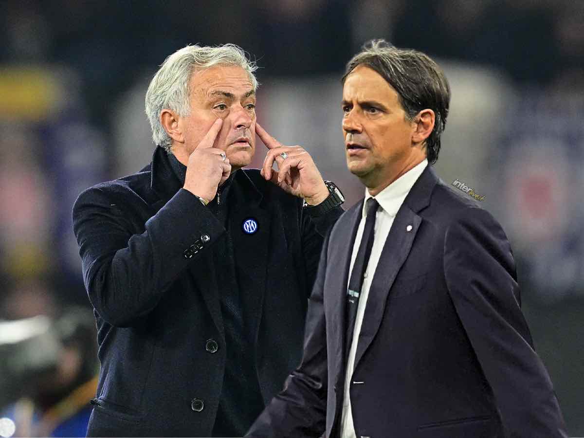 José Mourinho e Simone Inzaghi