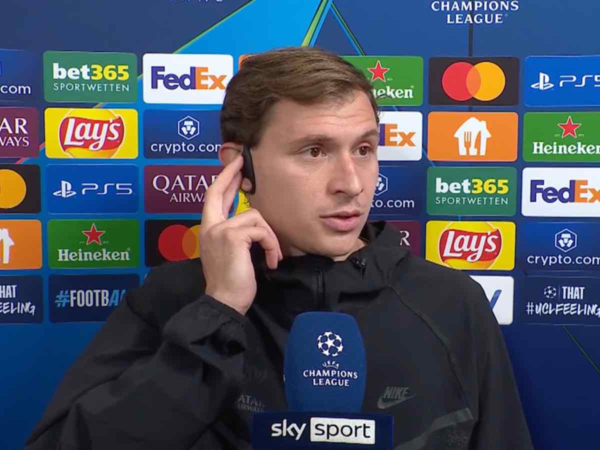 Nicolò Barella nel post partita su Sky