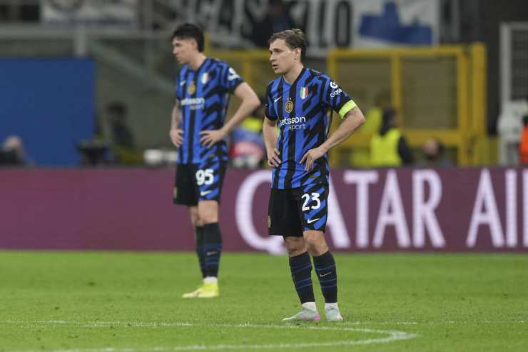 Barella e Bastoni in campo