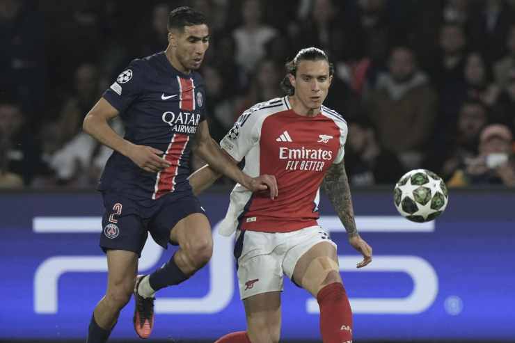 Calafiori con l'Arsenal