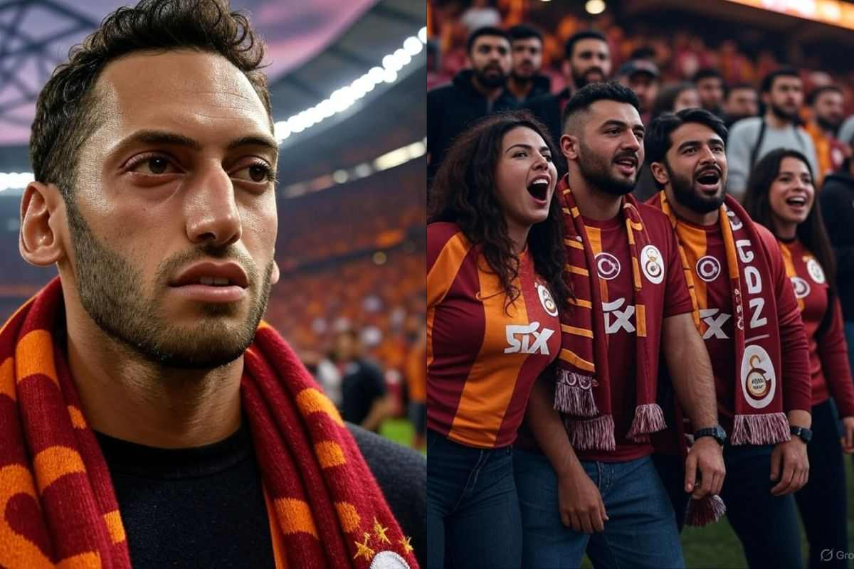 Calhanoglu con sciarpa Galatasaray: tifosi turchi in estasi