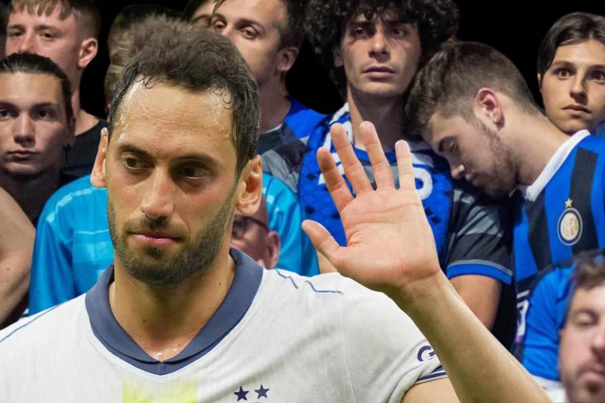 Calhanoglu e i tifosi dell'Inter