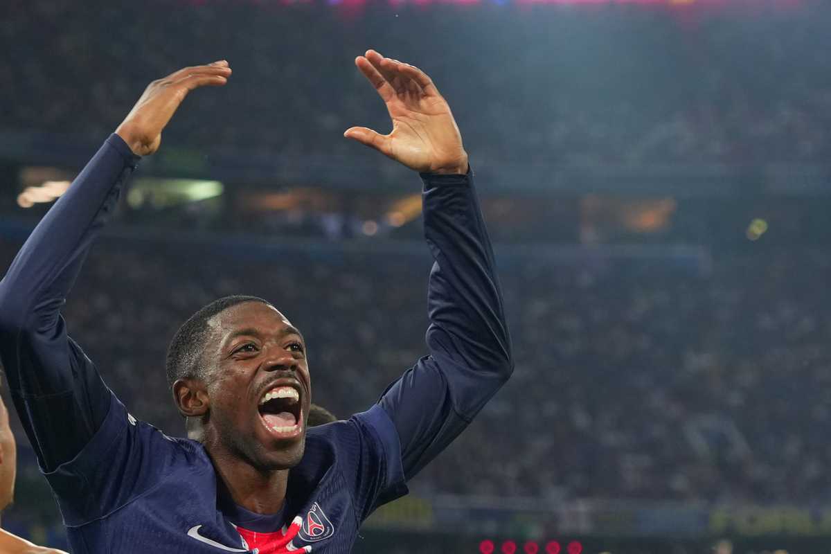 Dembele esulta