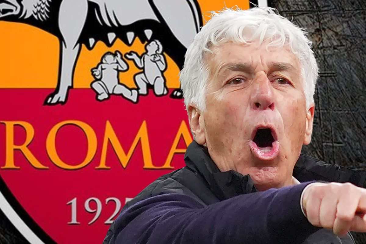 Gasperini e lo sfondo della Roma