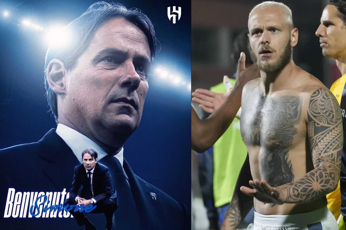 Dimarco e Simone Inzaghi