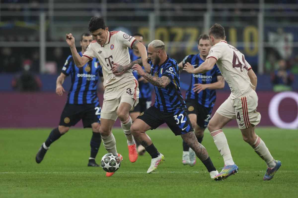 Kim contrasta Dimarco in Bayern Monaco Inter