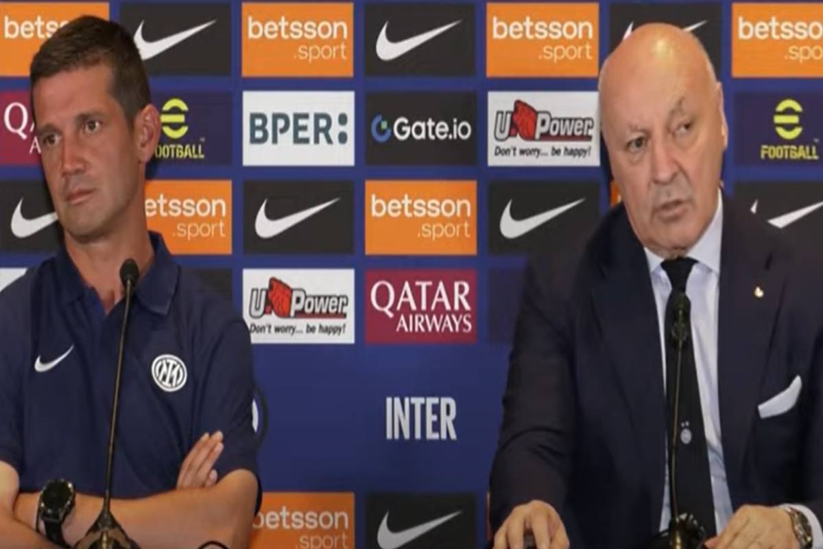 Marotta e Chivu in conferenza