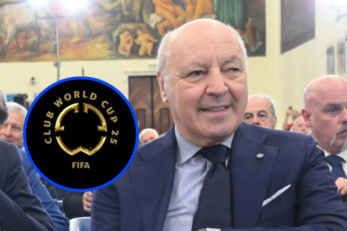 Marotta e il logo del Mondiale per Club