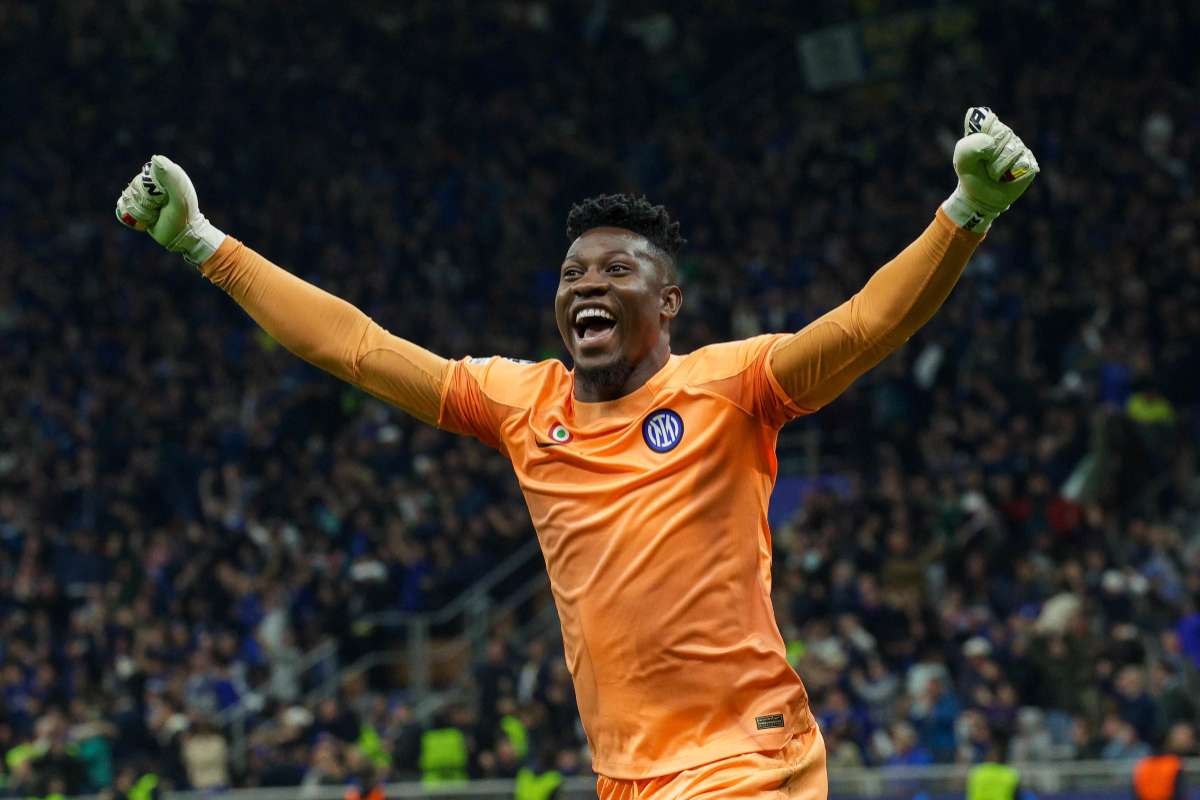 Onana esulta ai tempi dell'Inter