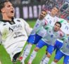 Pio Esposito e giocatori Nazionale in posa
