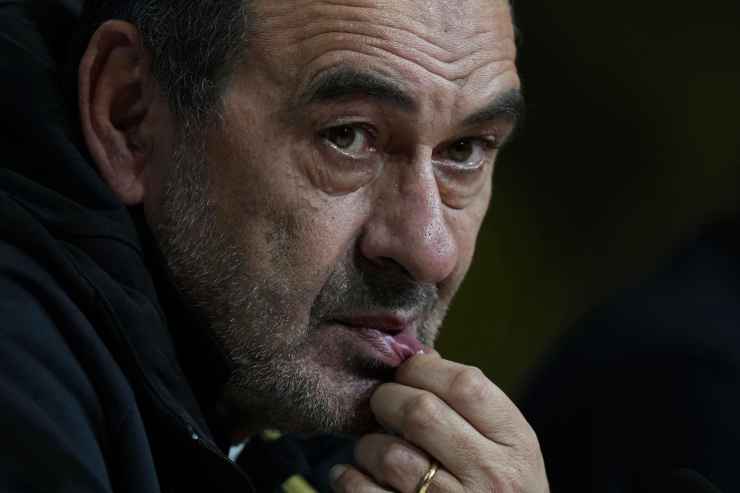 Sarri in primo piano