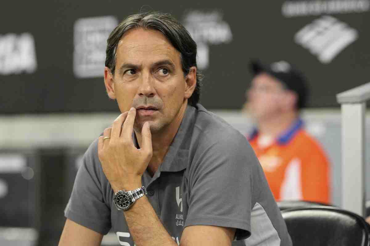 Simone Inzaghi in panchina all'Al Hilal