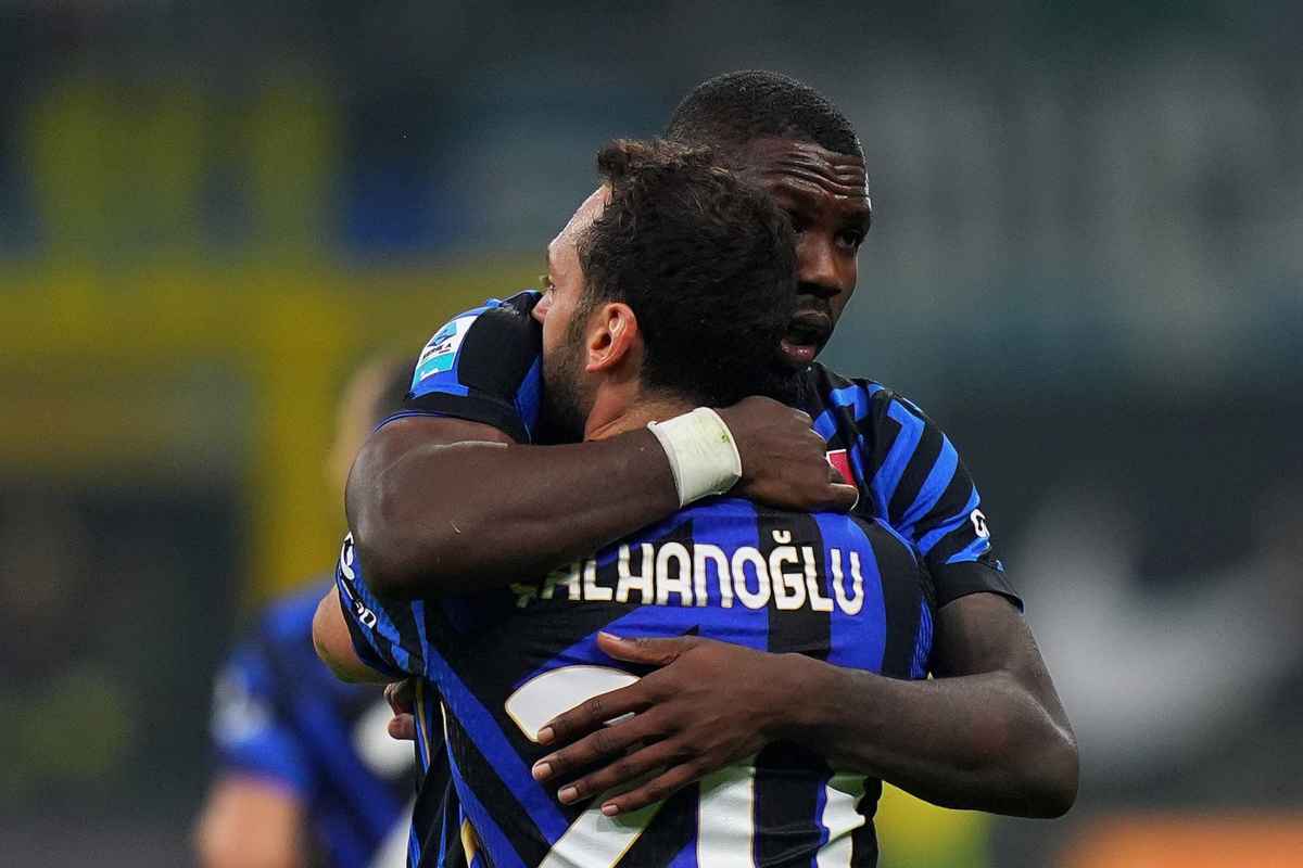 Thuram e Calhanoglu