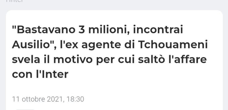 Tweet contro Ausilio