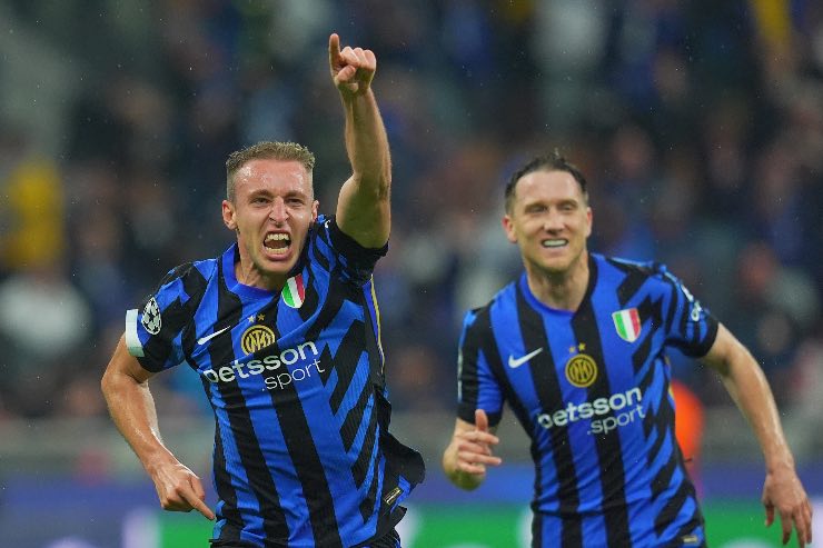 Frattesi esulta dopo un gol