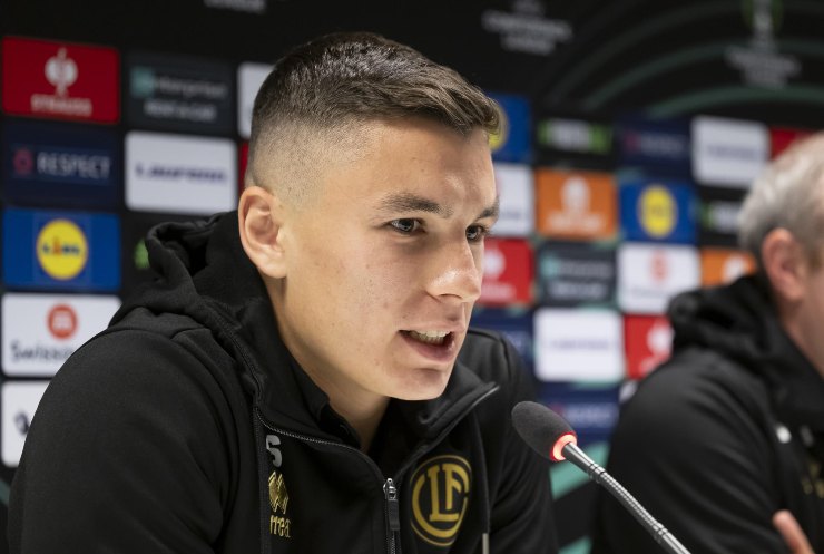 Mattia Zanotti in conferenza stampa