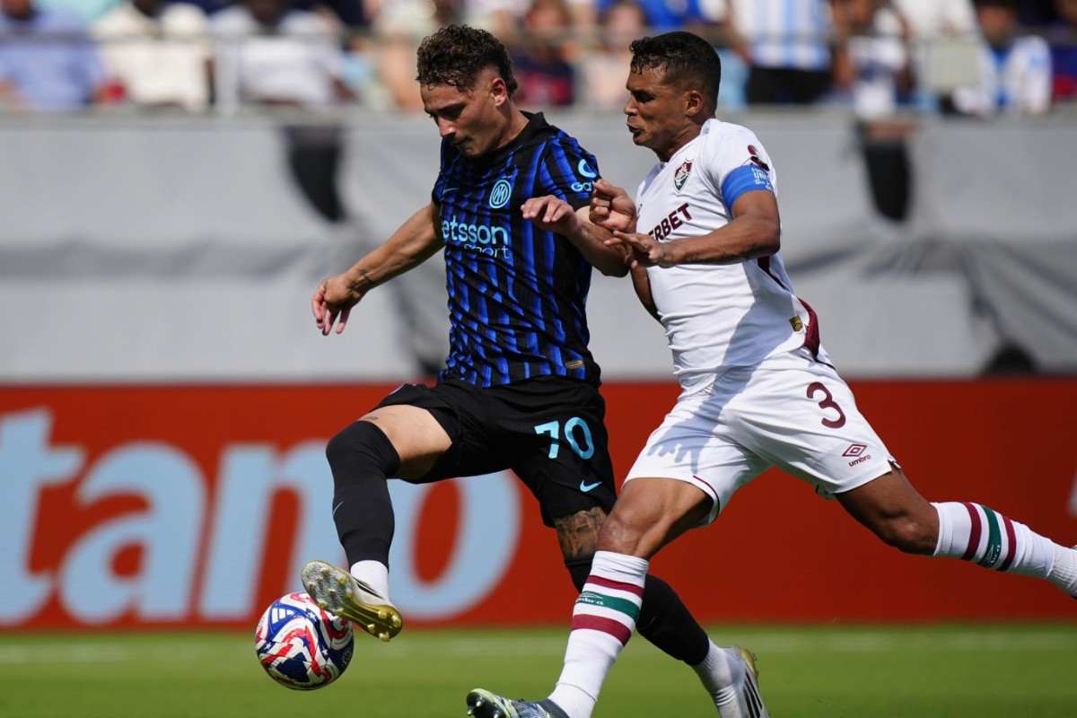 Sebastiano Esposito in azione al Mondiale per Club