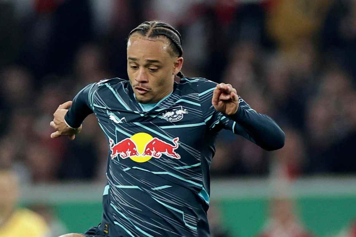 Xavi Simons con la maglia dell'RB Lipsia