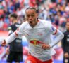 Xavi Simons esulta dopo un gol col Lipsia