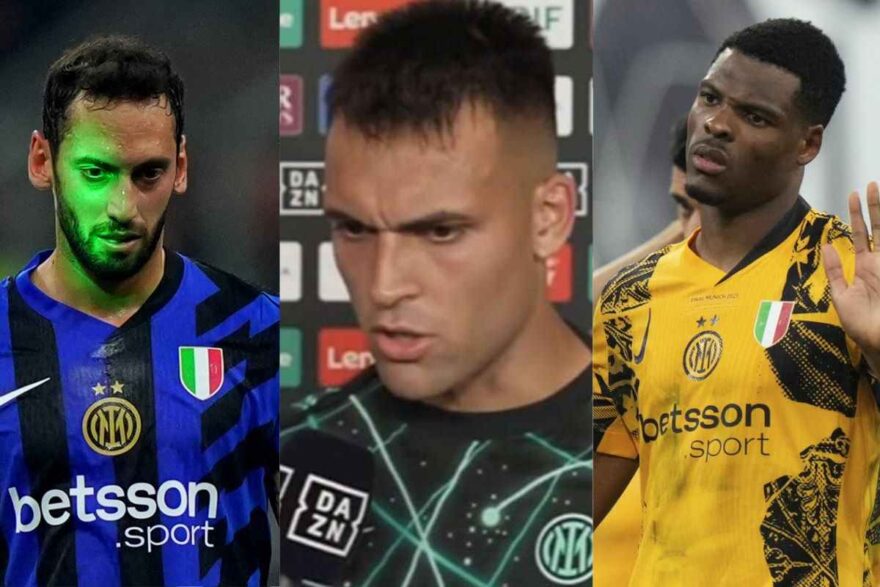 Lautaro, Calhanoglu e Dumfries