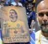Striscione per Sommer e Pep Guardiola