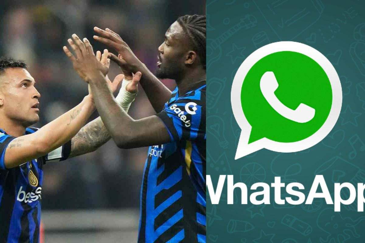 Lautaro-Thuram e logo whatsapp