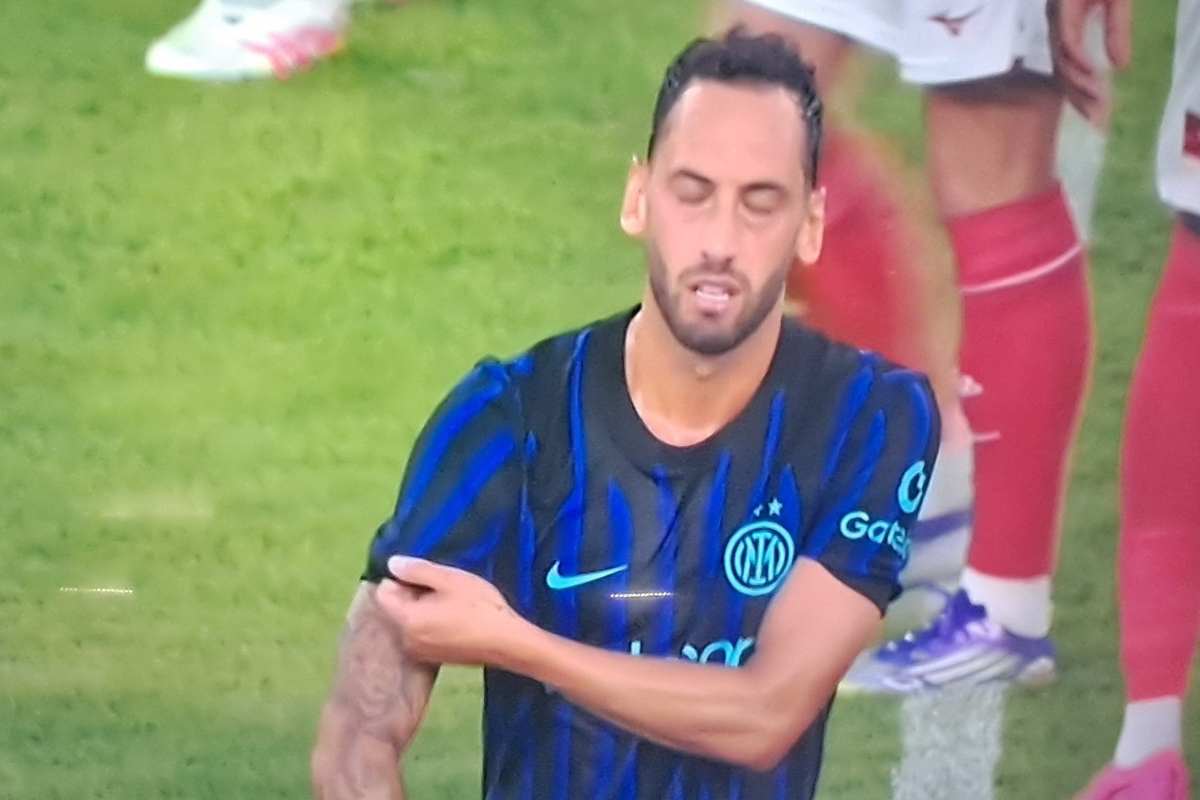Calhanoglu in Monaco-Inter