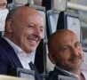 Marotta e Ausilio in tribuna
