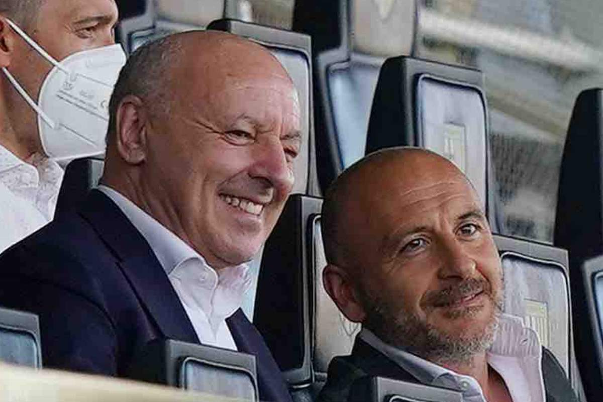 Marotta e Ausilio in tribuna