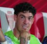 Bastoni in panchina durante l'amichevole Monza-Inter