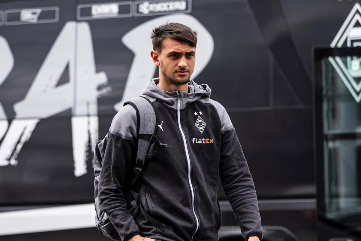 Chiarodia prima di una partita del Borussia