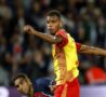 Diouf durante una partita del Lens