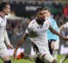 Diouf dopo il gol alla Fiorentina
