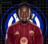 Grafica Kone con logo Inter sullo sfondo