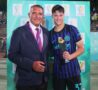 Lavelli premiato dopo la Supercoppa