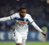 Lookman esulta dopo un gol con l'Atalanta