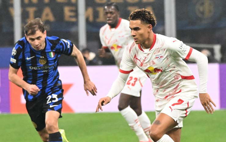 Nusa in azione contro l'Inter