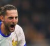 Rabiot esulta dopo un gol con la Francia