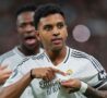 Rodrygo esulta dopo un gol col Real Madrid