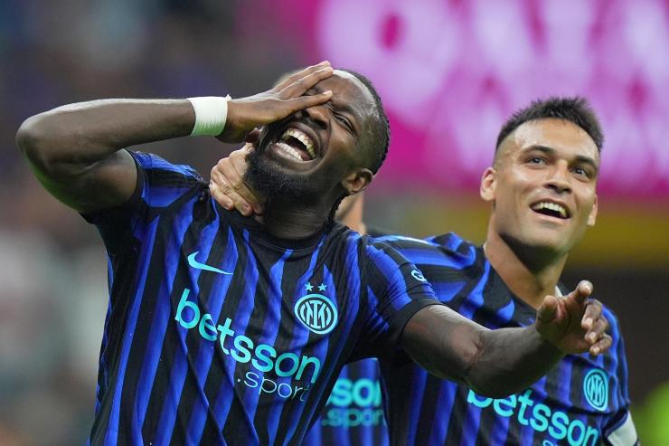 Thuram e Lautaro durante Inter-Torino
